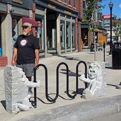 Image: Gargoyles Guarding Bikes in Barre, and Other New Sculptures