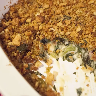 Image: Farmers Market Kitchen: Dead Greens Gratin