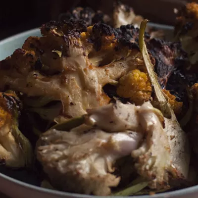 Image: Farmers Market Kitchen: Fire-Roasted Cauliflower en Dijon