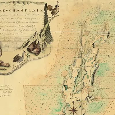 Image: A New Book on Old Maps Regards Lake Champlain, and Lions