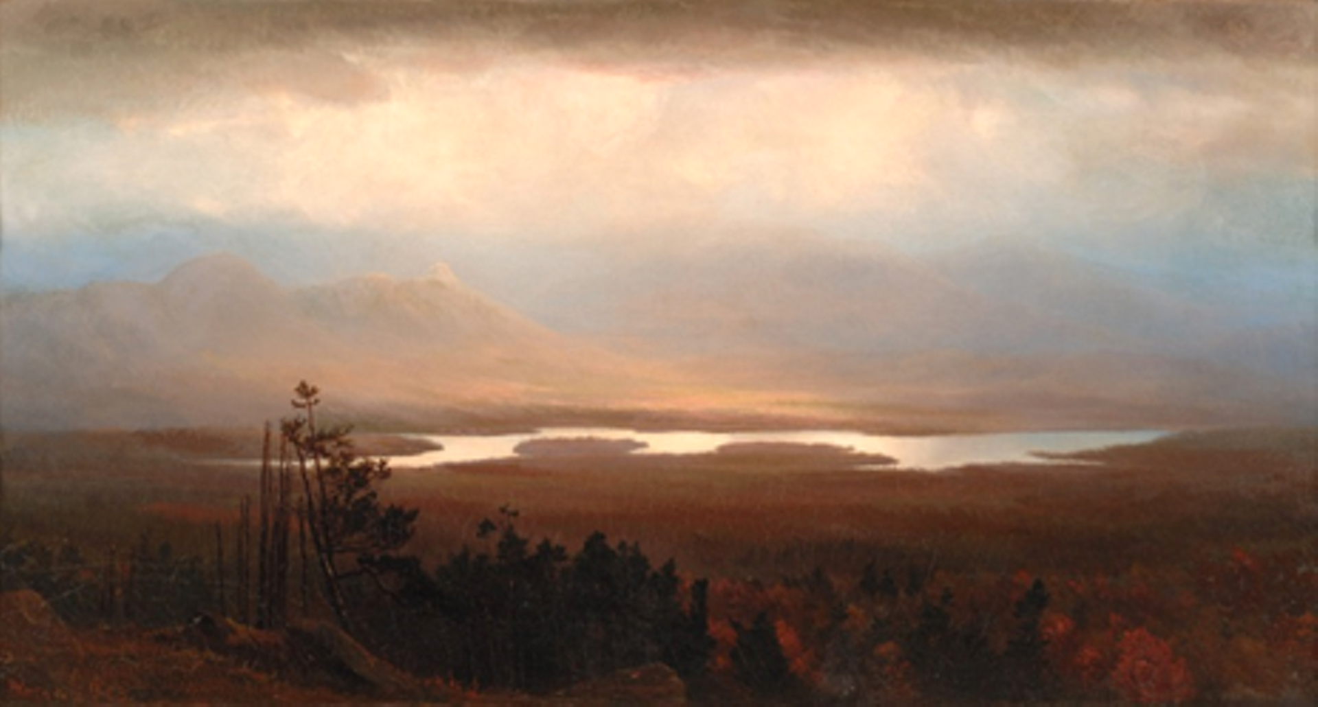 "Mountain View on the Saranac, 1868" by Homer Dodge Martin