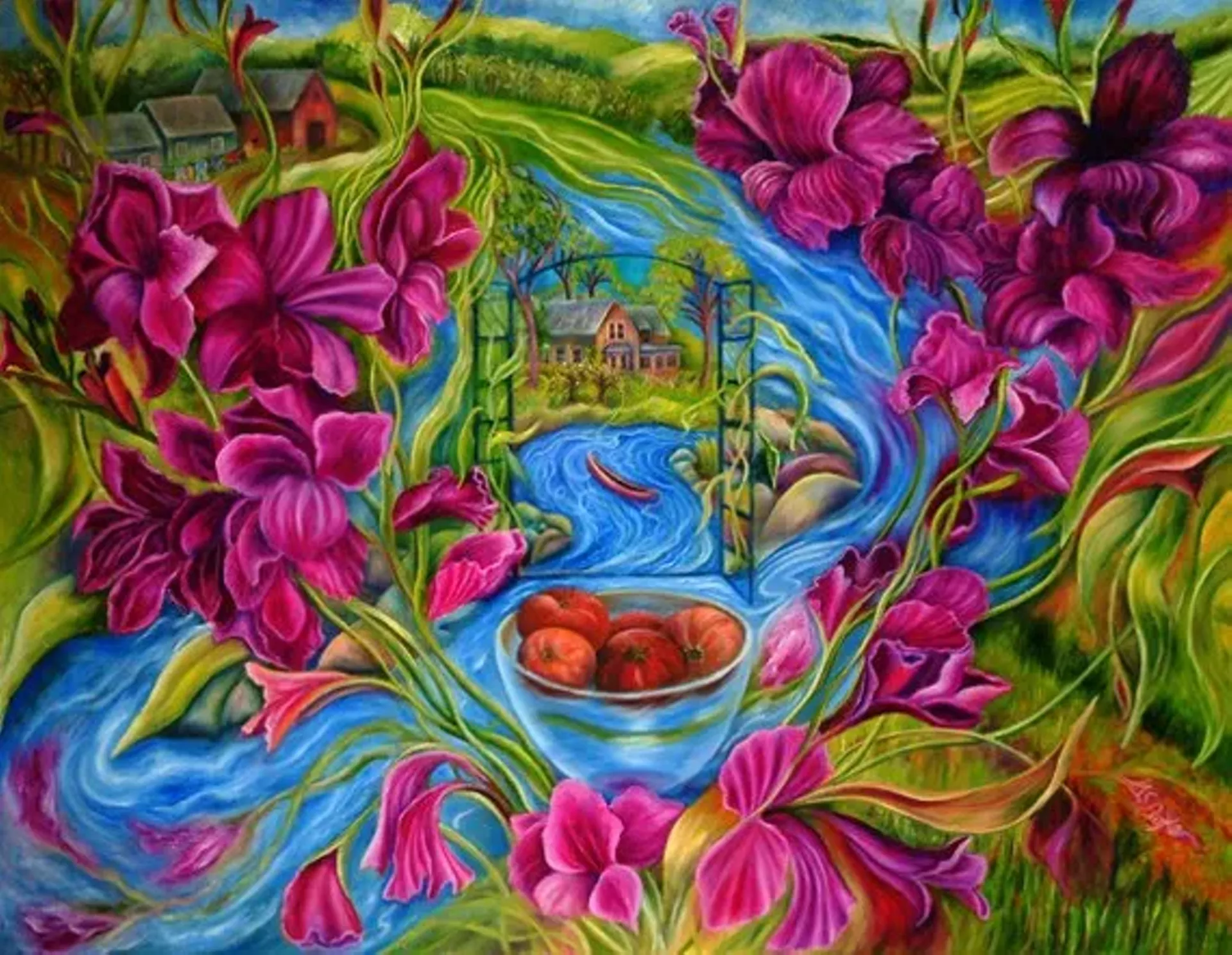 Painting by Mollie S. Burke