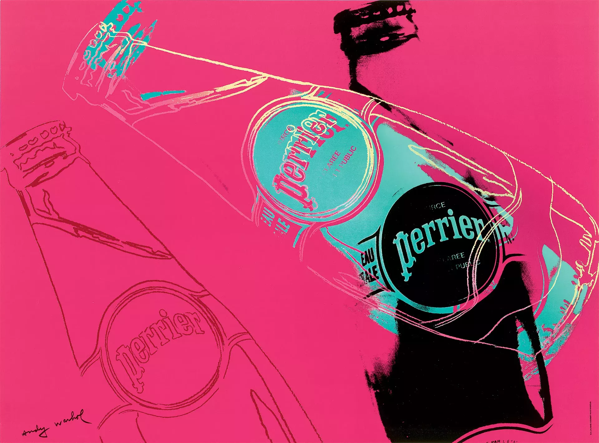"Perrier Pink" by Andy Warhol