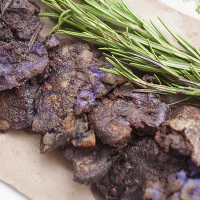 Image: Farmers Market Kitchen: Smashed Purple Potatoes