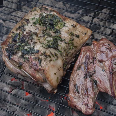 Image: Farmers Market Kitchen: Grilled Rack of Lamb With Fresh Summer Herbs