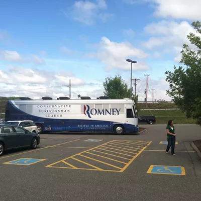 Image: Reporter's Notebook: Kind Of Sort Of Covering Romney At A Hardware Store