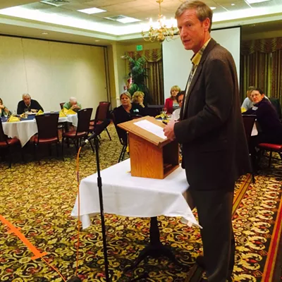 Image: Milne Criticizes Shumlin, Vermont Health Connect in Colchester Stop