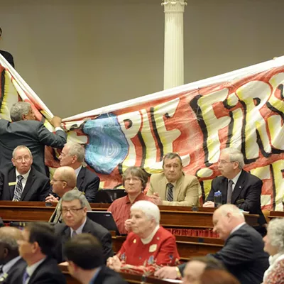 Image: Twenty-Nine Arrested After Protest Disrupts Shumlin Inauguration