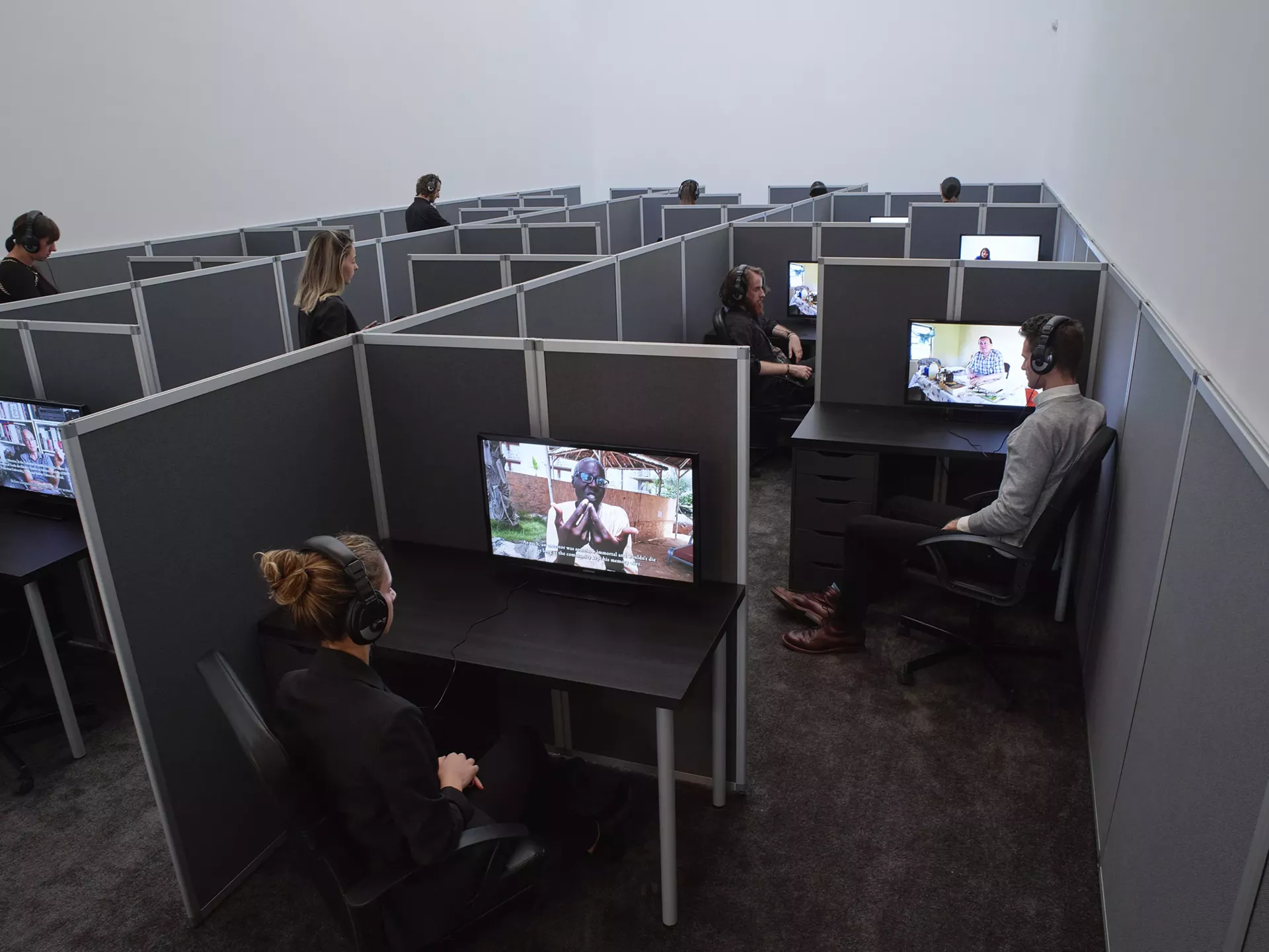 Installation view of "Reason's Oxymorons" by Kader Attia. Photo by Max Yawney.