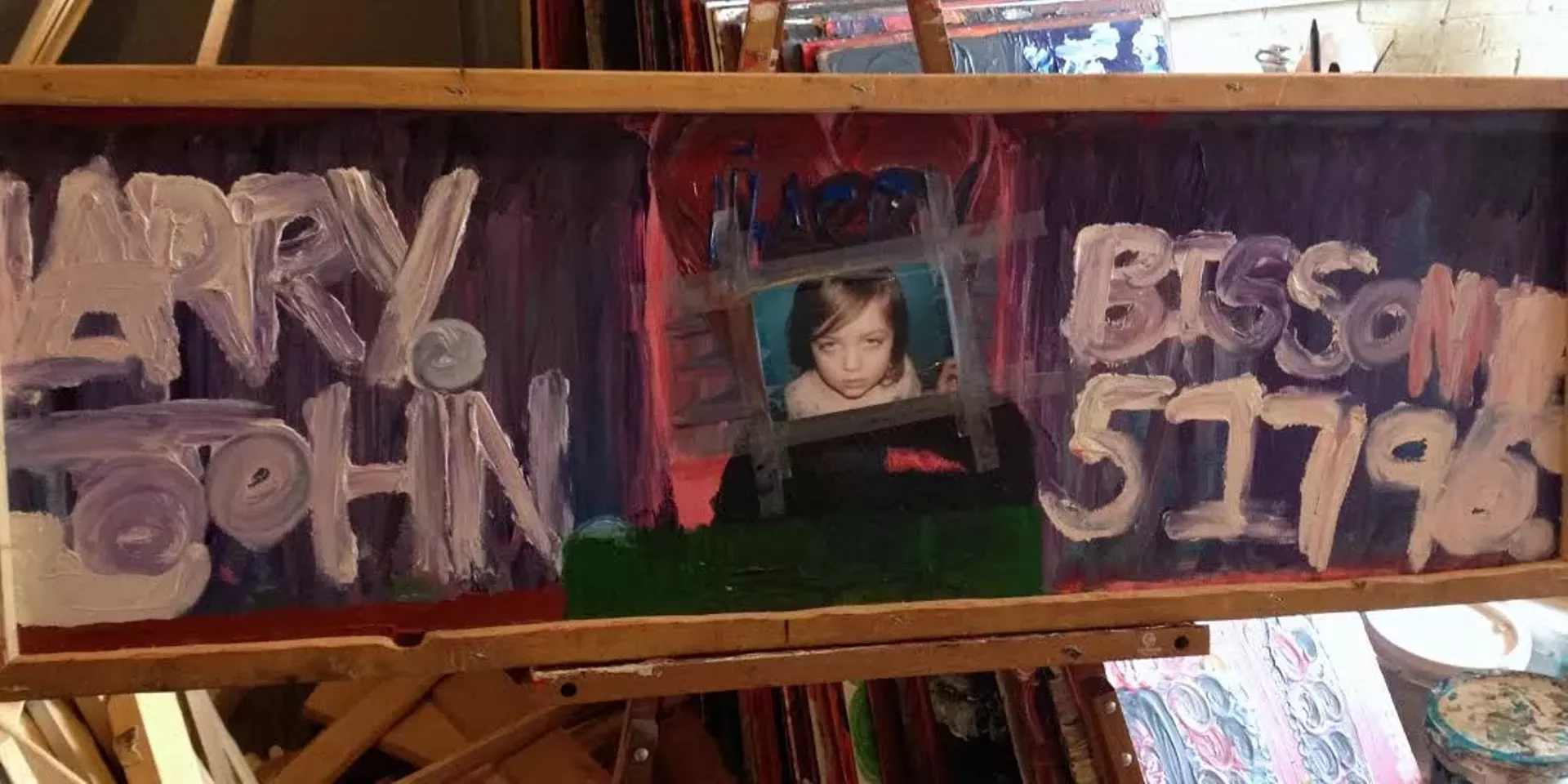 Mixed media work by Larry Bissonnette