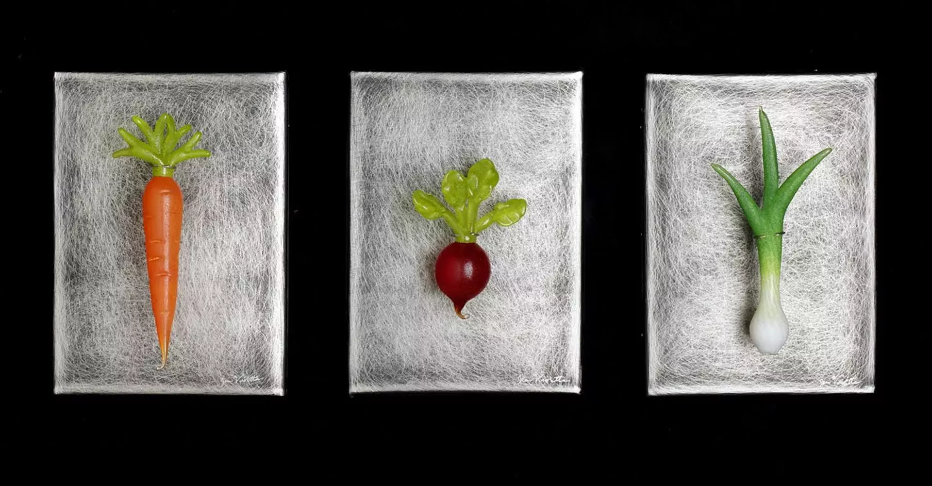 "Vegetable Triptych" by Jen Violette