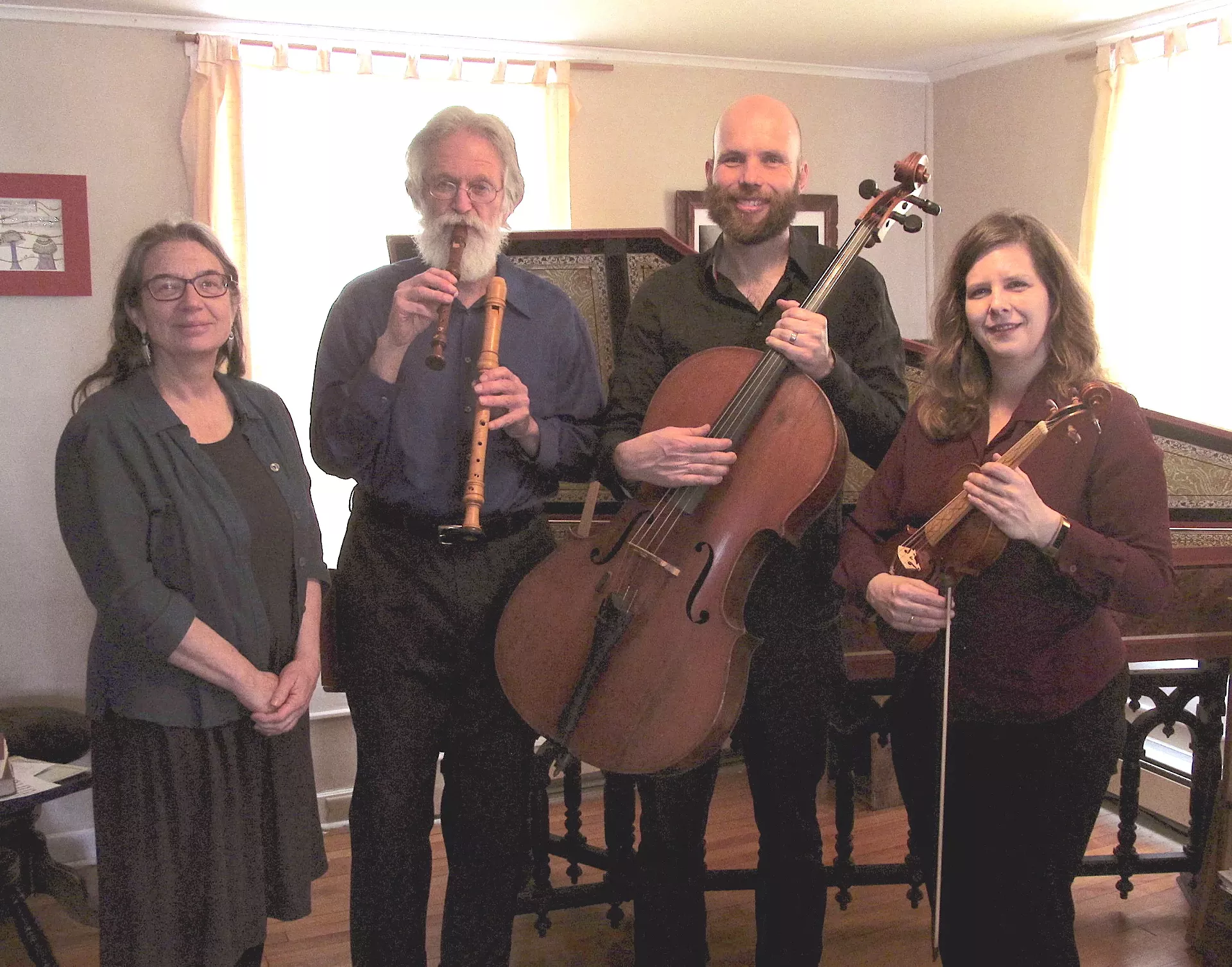Living Woods Ensemble: Lynnette Combs, Werner John, Michael Close, and Elizabeth Reid