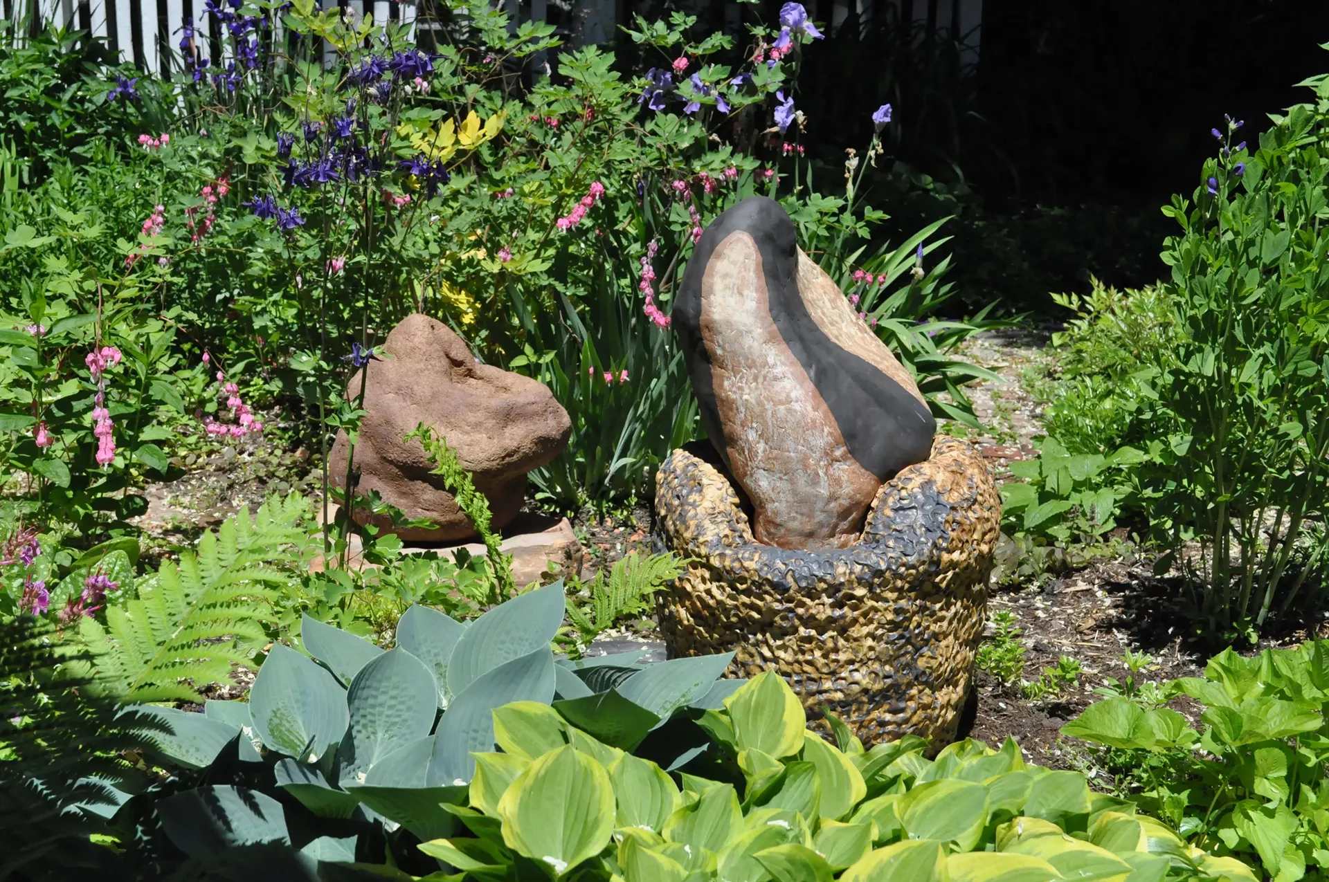 Garden rock formations