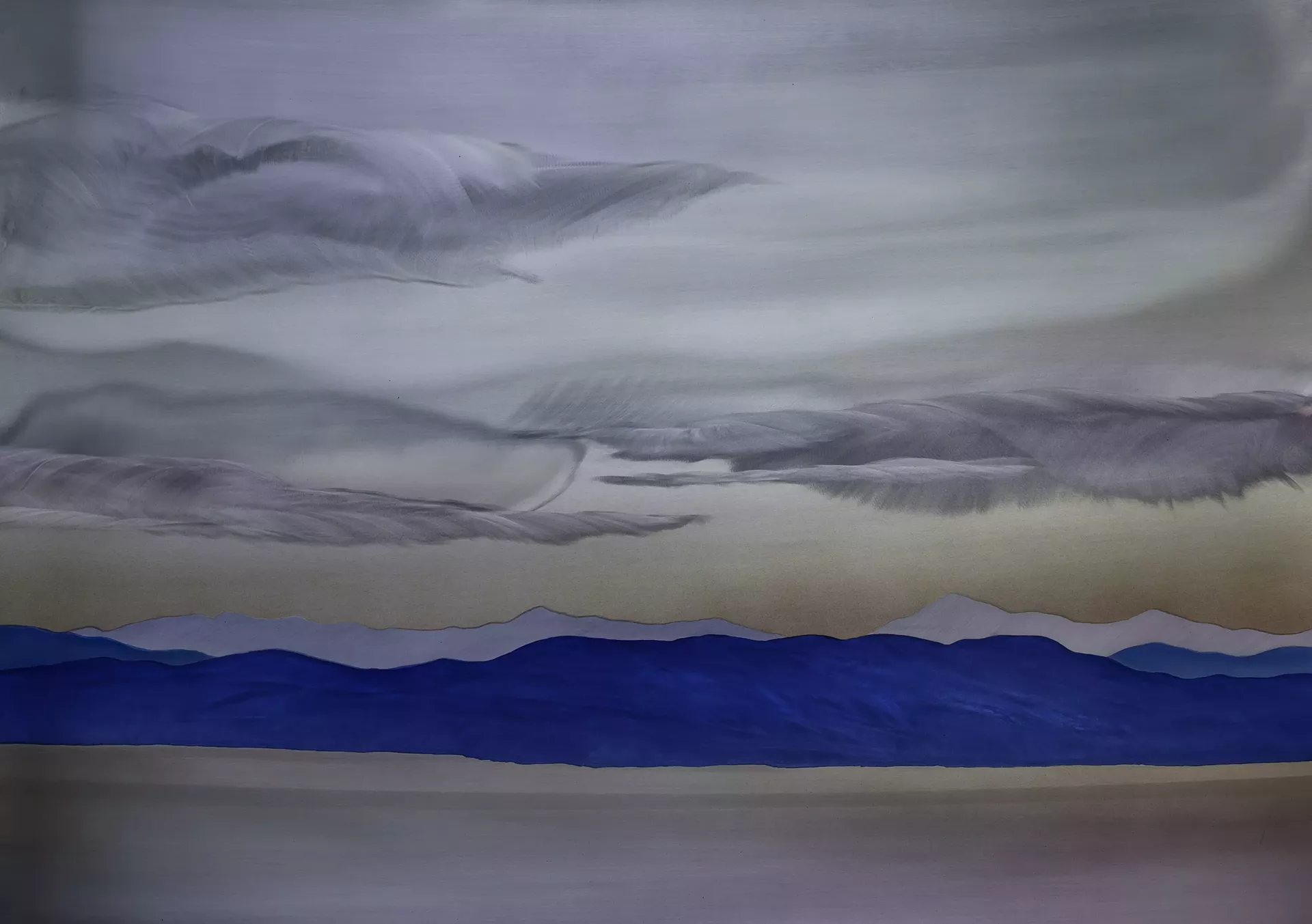 "View From Mt. Philo," etched aluminum by Homer Wells