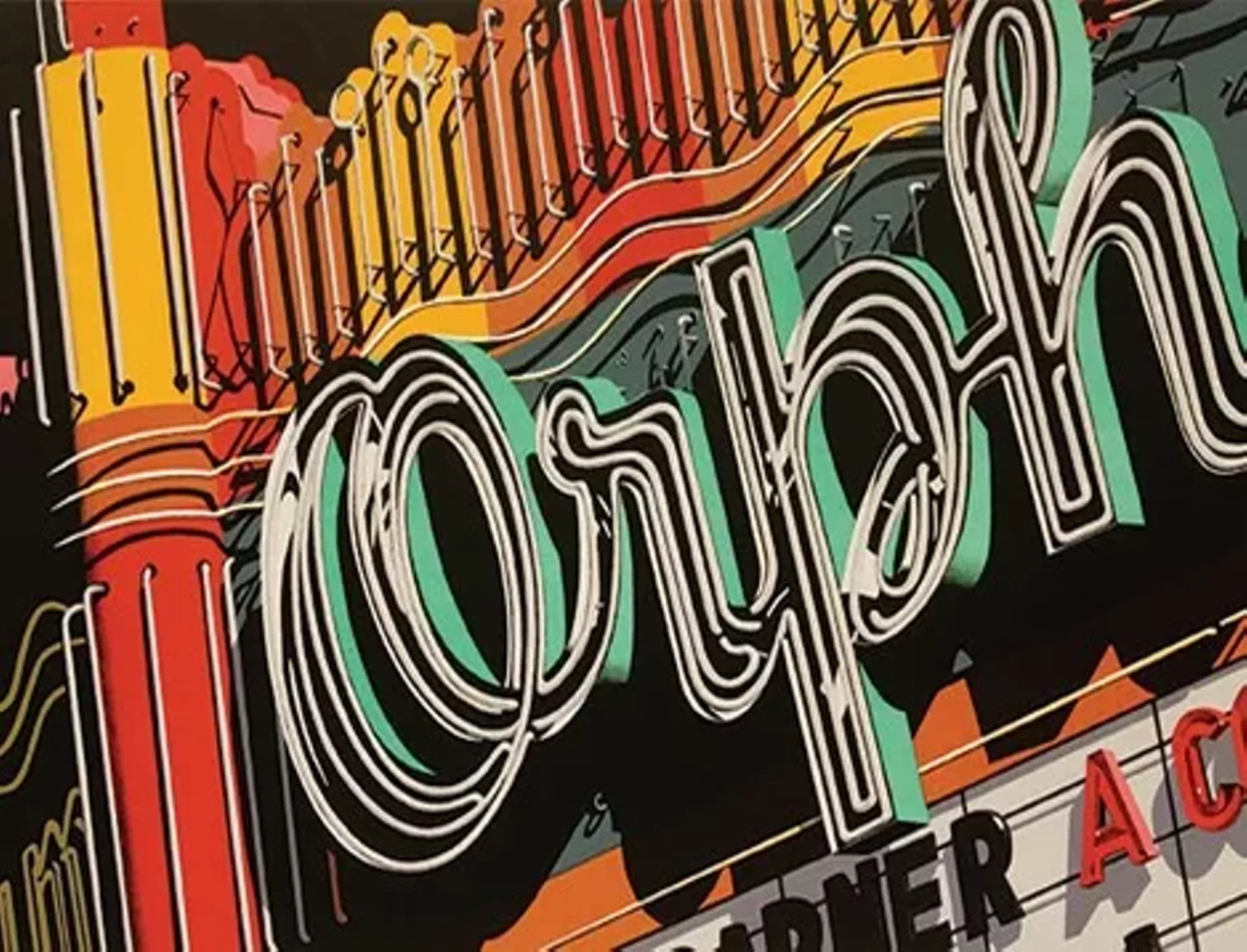 "Orph," print by Robert Cottingham
