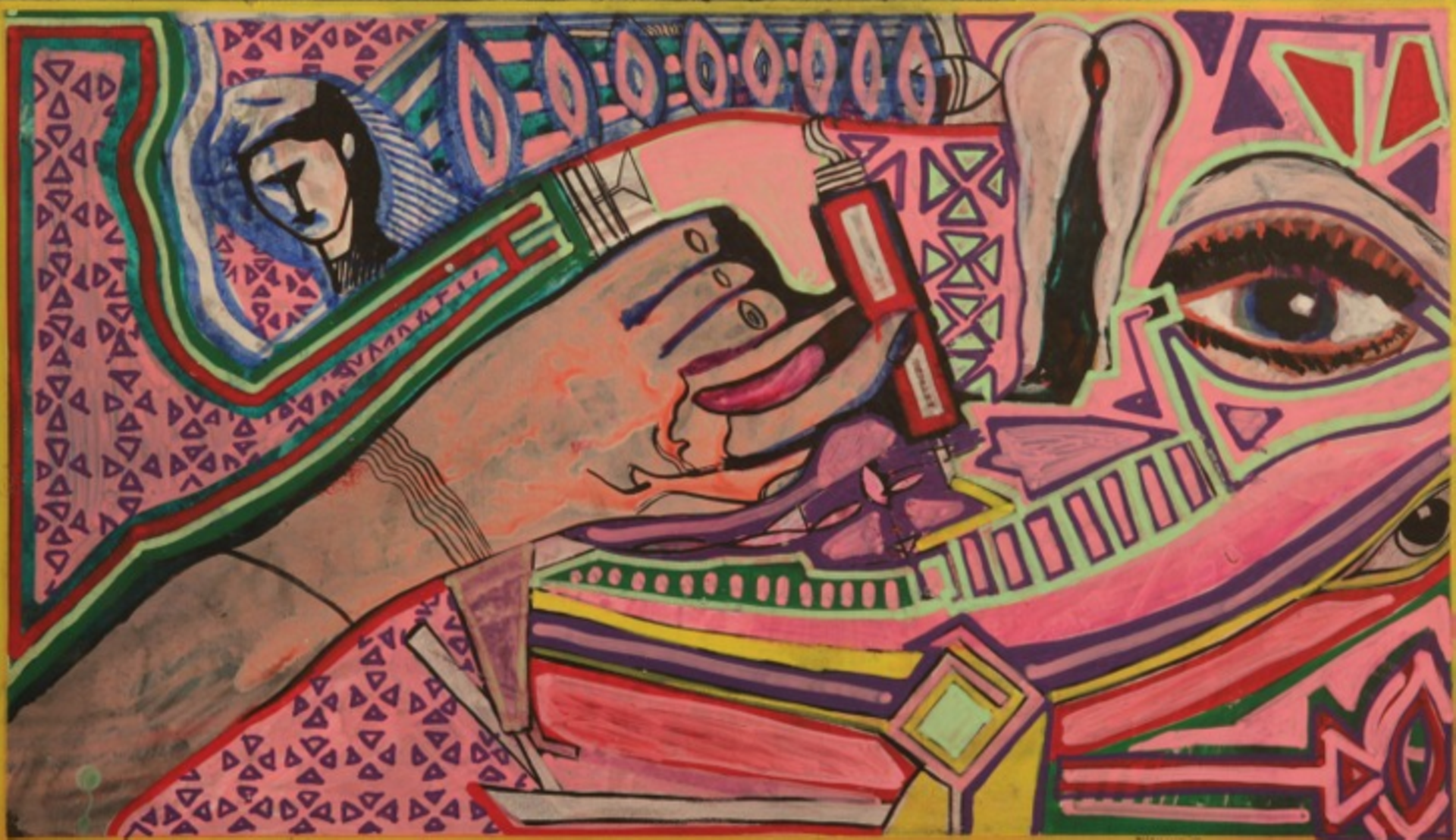 "Eye Witness," acrylic painting by Eric Eickman
