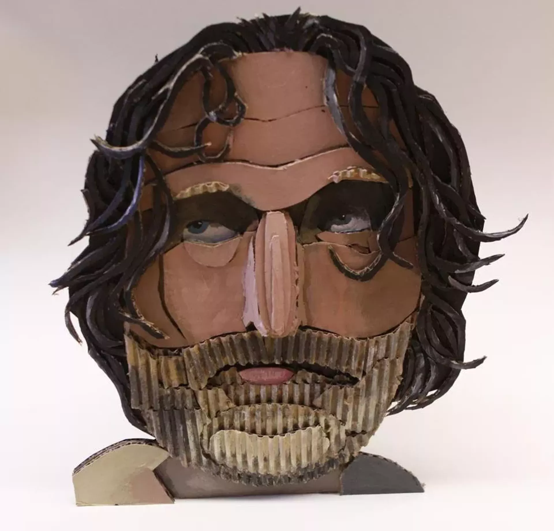 "RICK," mixed media by James Morrison
