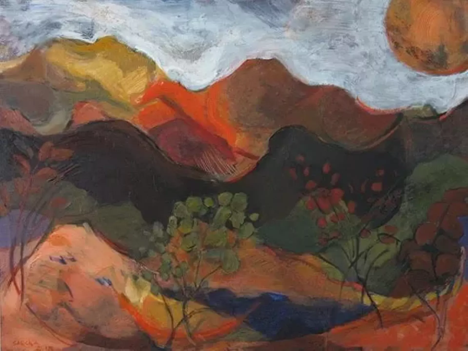 "Mountain Melodies," painting by Ann Sarcka