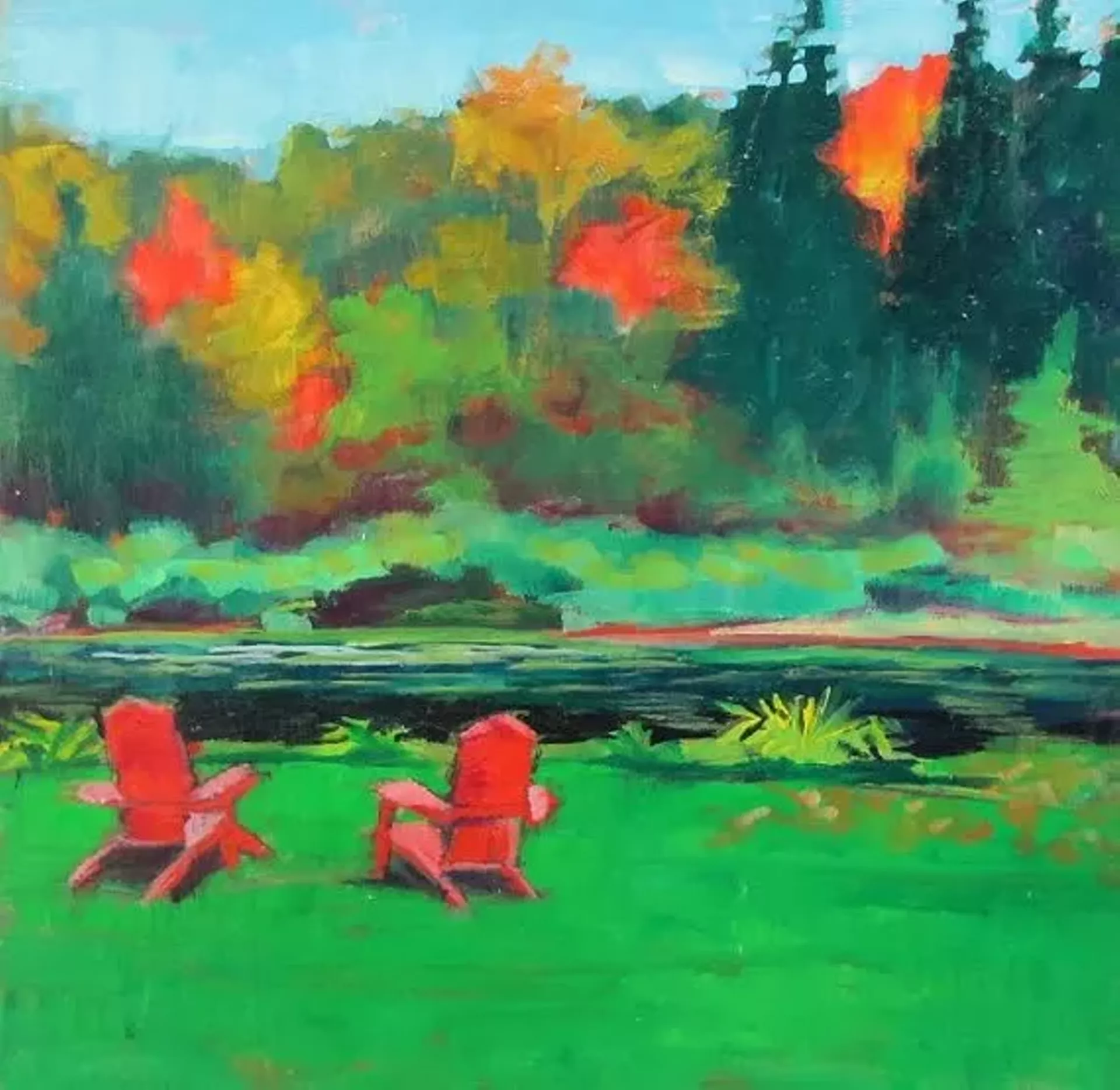 Painting by Christine Fall