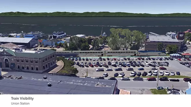 Image: Study Suggests Burlington's Union Station for Overnight Train Storage
