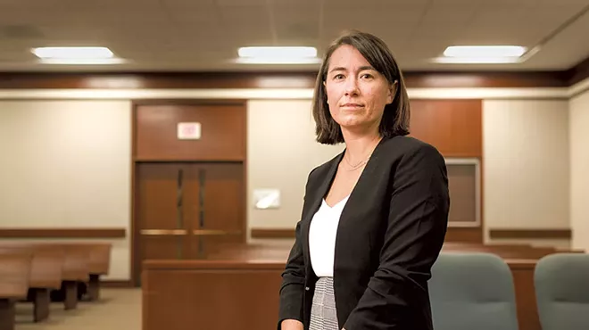 Image: Running Unopposed, State's Attorney Sarah George Campaigns for Reform