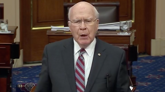 Image: Leahy, Sanders Vote to Convict but Trump Acquitted at Senate Impeachment Trial