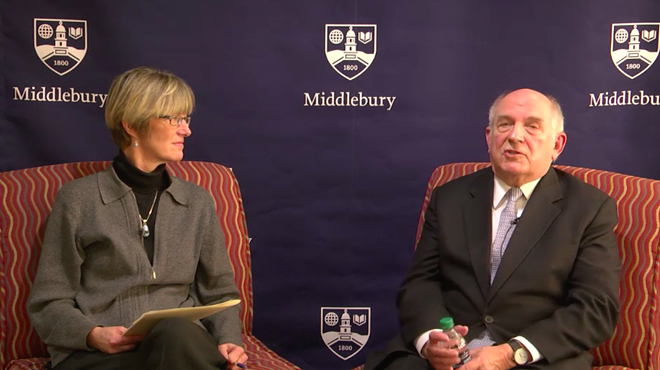 Image: 'Mob' Attacks Middlebury Prof and Controversial Speaker Charles Murray