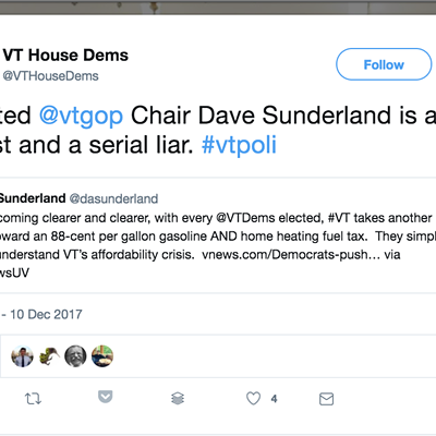 Image: Bitter on Twitter: Vermont Democratic Party Flames GOP