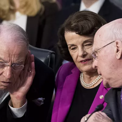 Image: Leahy at Kavanaugh Hearing: 'What Are We Hiding?'