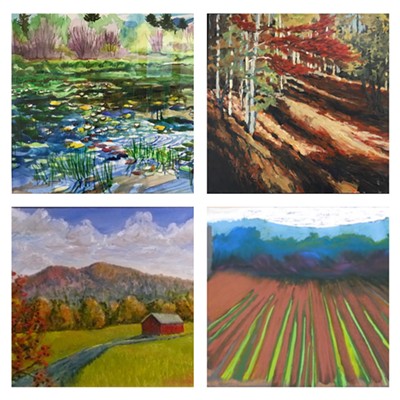 Paintings by members of the Odanaksis artists' group