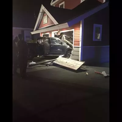 Image: A Truck Plows Into Bessery's Butcher Shoppe