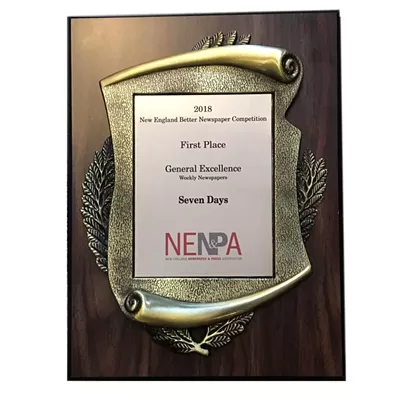 Image: Seven Days Wins 11 First-Place Awards, Including General Excellence, in Regional Media Competition