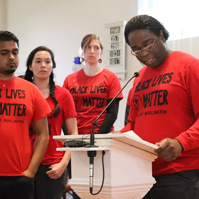 Image: Activists Demand Burlington Fire Cops Involved in Violent Incidents