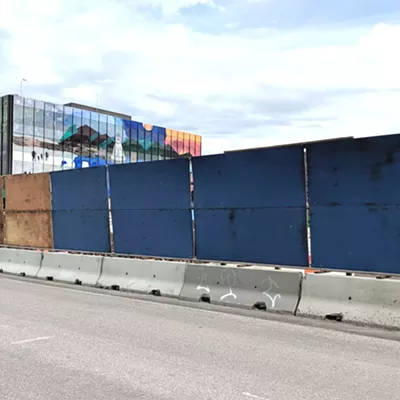 Image: 'Billboards' Around CityPlace Construction Site Taken Down