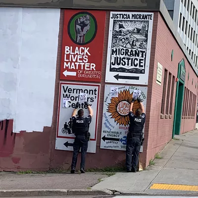 Image: Cops: White Supremacists Target Burlington Activists With Stickers