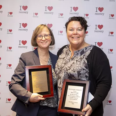 Image: Seven Days and Kate O&rsquo;Neill Receive the 2020 Jack Barry Communications Award From Recovery Vermont