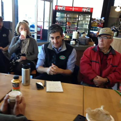 Image: Coffee, Anyone? Mayor Weinberger Chats With Constituents
