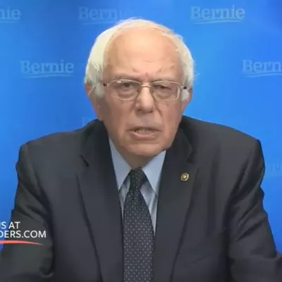 Image: In Non-Concession Speech, Sanders Vows to Keep Fighting
