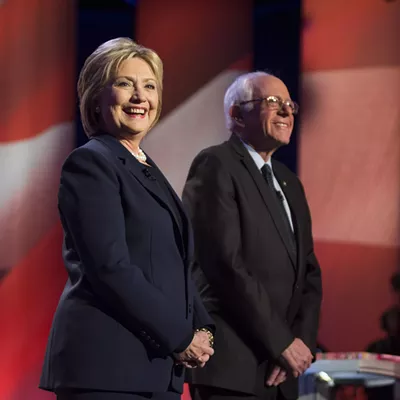 Image: Clinton Campaign Manager Meets With Vermont Delegates