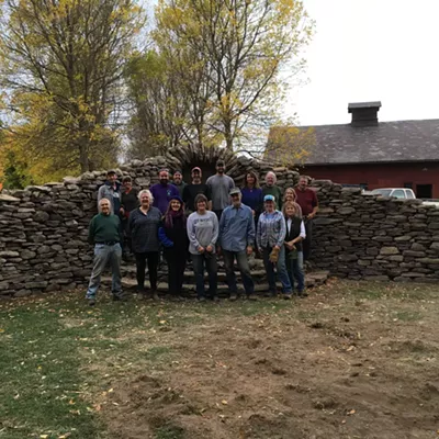Image: A Wall for the Ages in Burlington's Intervale