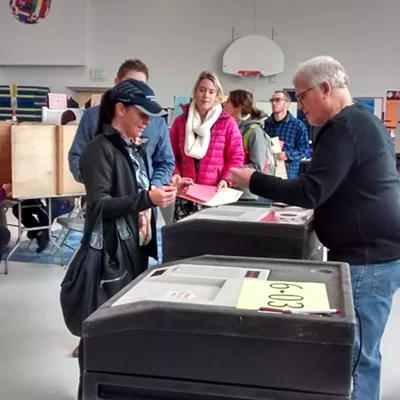 Image: Election Day Brings High Turnout &mdash; and Voter Relief