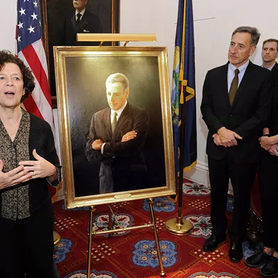 Image: Outgoing Governor Shumlin and August Burns Unveil New Portrait