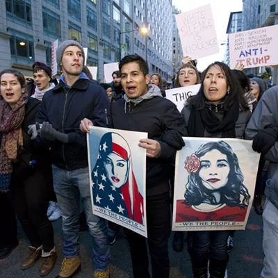 Image: Vermonters Join Inaugural Protests in Washington, D.C.