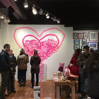 Image: Frog Hollow Craft Gallery Builds a Wall of Love