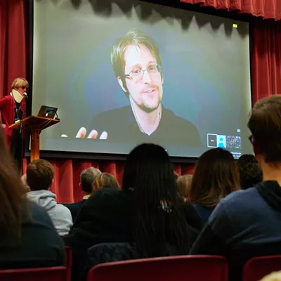 Image: Edward Snowden Takes Center Stage at Middlebury College