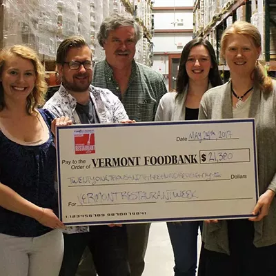 Image: Vermont Restaurant Week Donates $21,380 to the Vermont Foodbank