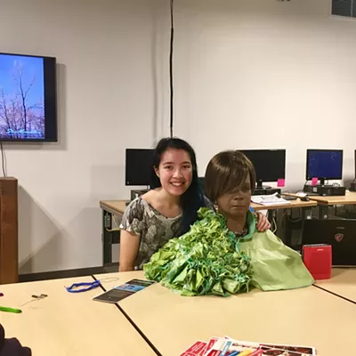 Image: Robot Bina48 Makes a Guest Appearance at 'Stitch and Bitch'