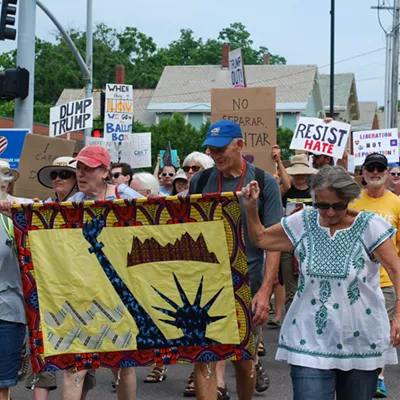 Image: Vermonters Take to the Streets to Protest Immigration Policies