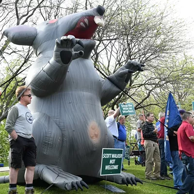 Image: Scenes from the Scott Walker Protest