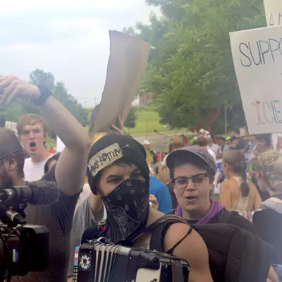 Image: Slideshow: ICE Protest and Border Patrol Checkpoint